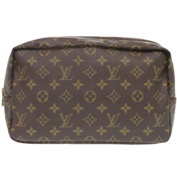 LOUIS VUITTON Brown Monogram Pouch